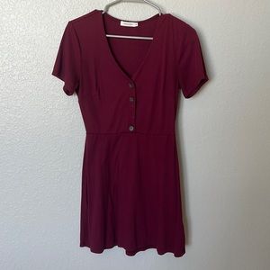 Which We Want Burgundy Dress